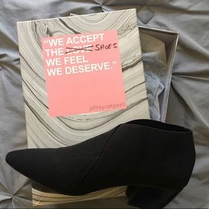Jeffrey Campbell Filipe black elastic booties